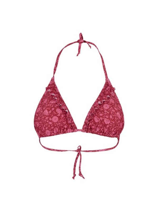 Asflora Bel Frill Bikini Top Garnet Red 