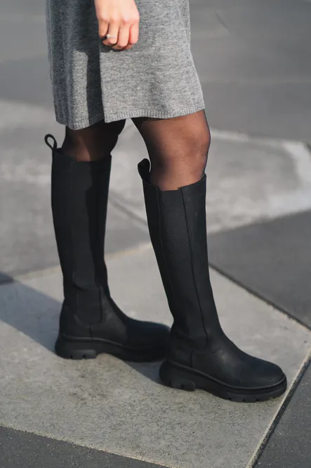 Hovedbilde Slim High Boots New Black  
