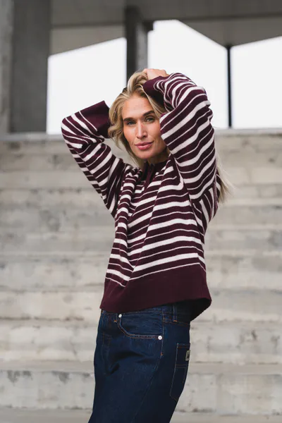 Hovedbilde Zely Stripe Dk Burgundy/Offwhite