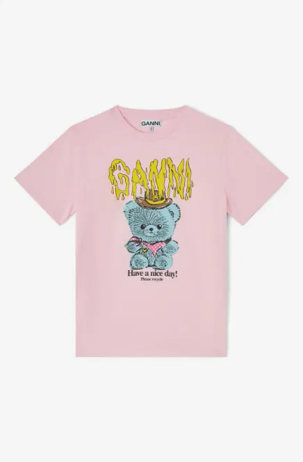 Hovedbilde Basic Cotton Jersey T-Shirt Cowboy Bear Print ...