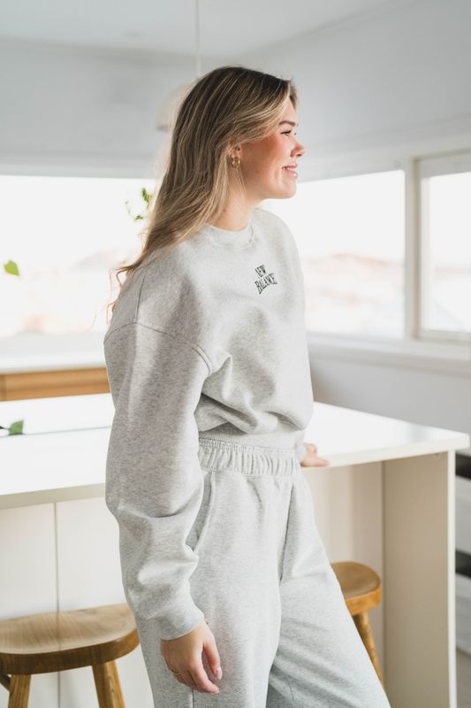 Trackside Fleece Crew Ash Heather