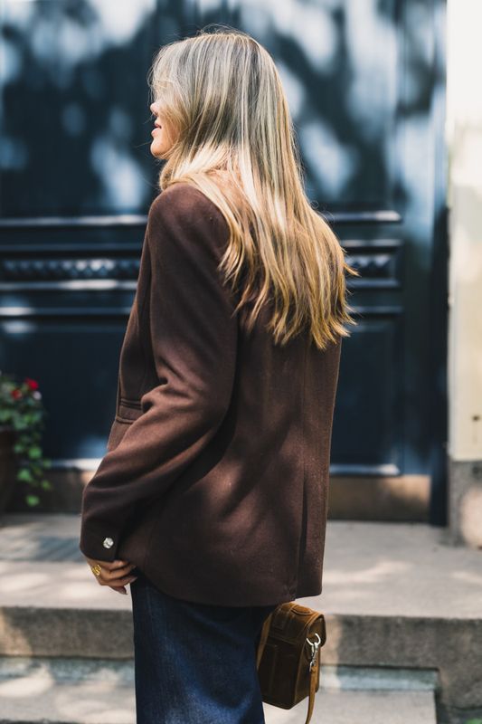 Elliot Loose Blazer Hot Fudge 