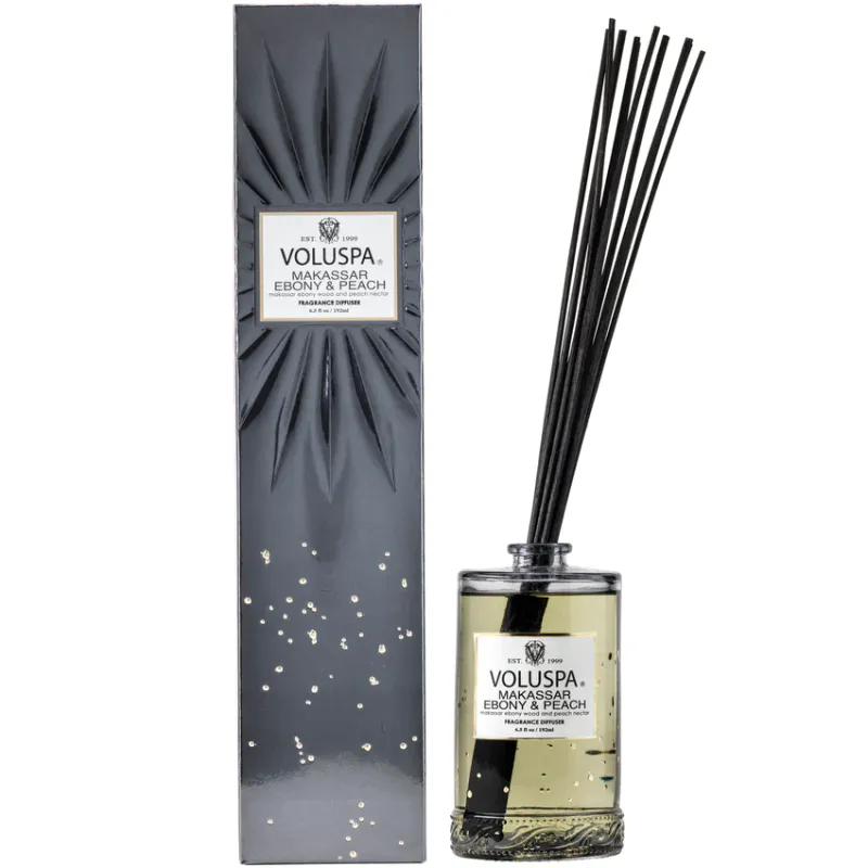 Reed Diffuser Makassar Ebony & Peach 