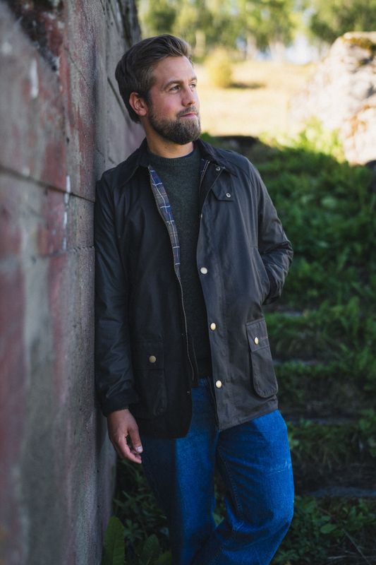 Ashby Wax Jacket Olive 