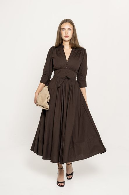 Hovedbilde Maria Dress Chocolate Poplin 