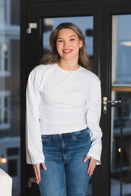 Hovedbilde Paska Boxy Long Tee Long Sleeve White 