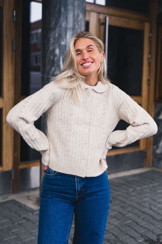 Emelie Knit Cardigan Ivory 