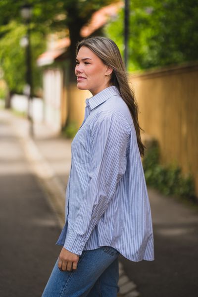 Hovedbilde Dita Twin Stripe Shirt Light Blue 