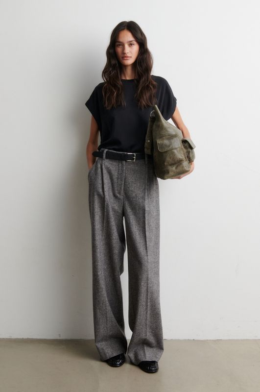 Lydney Trousers Grey Melange 