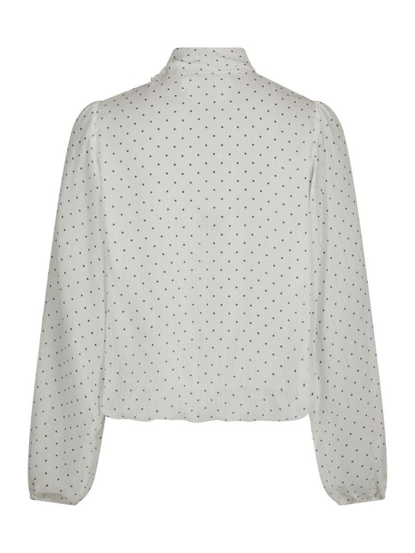 Dorellie Dot Blouse Offwhite 