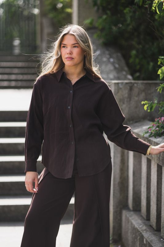 Iris Shirt Dark Brown 