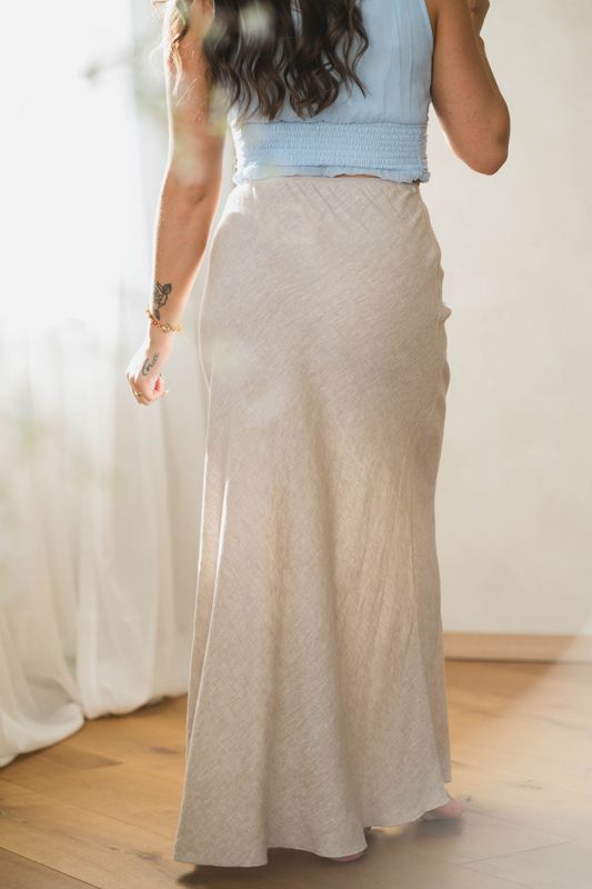 Viana Ginia Skirt Sand Melange 