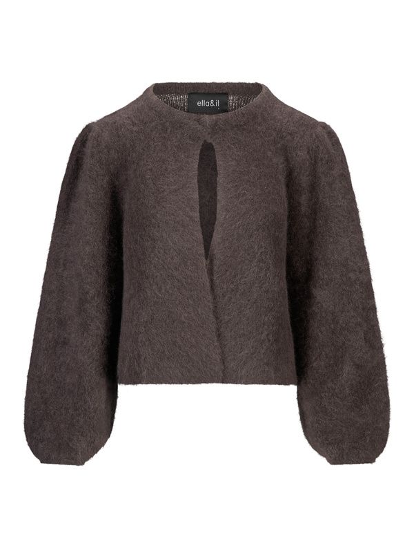 Amelia Chunky Cardigan Dark Brown 