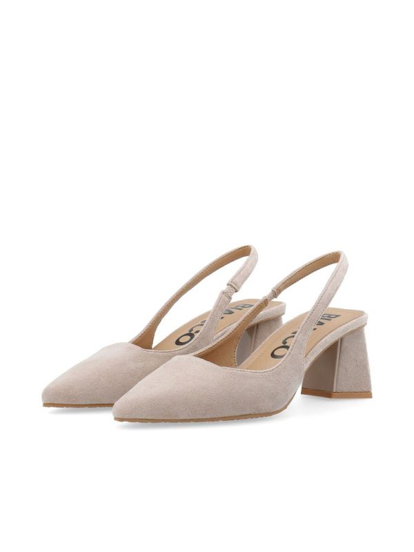 Maralyn Slingback Faux Suede Nougat 