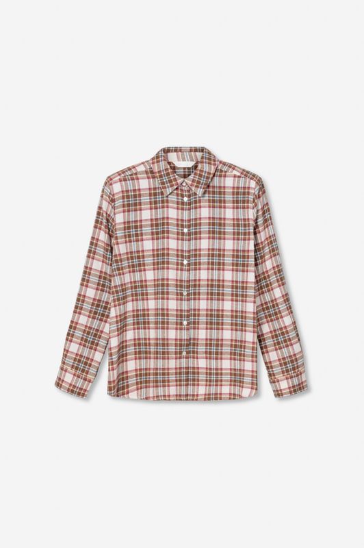 Joan Flannel Shirt Red Check 