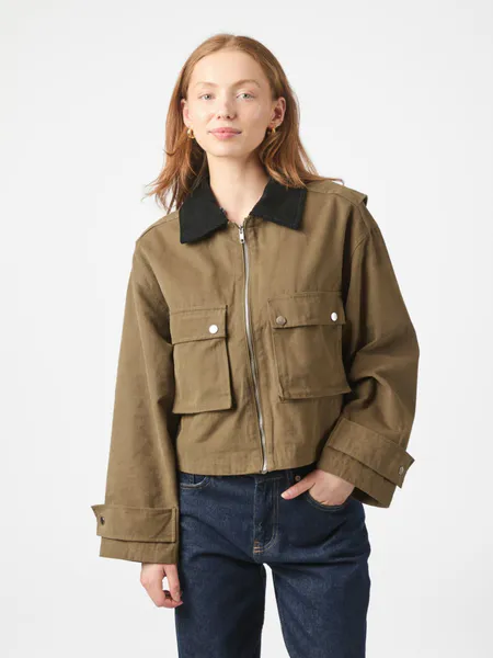 Hovedbilde Rivera Canvas Boxy Jacket Army 