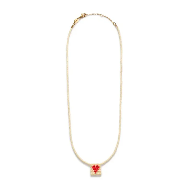 You Are Loved Necklace Ecru 