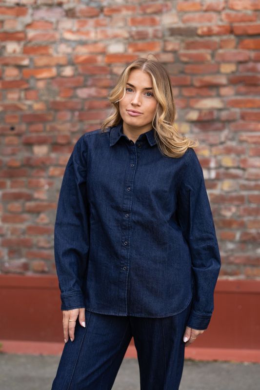 Sarafia Shirt Rinse Blue Denim 