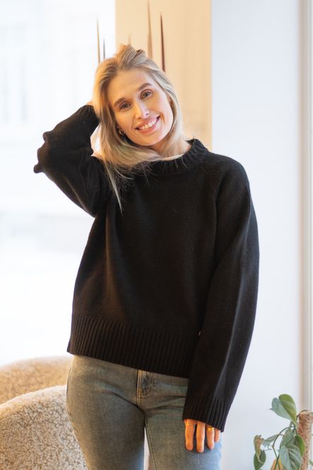 Hovedbilde W. Wool Crew Black 