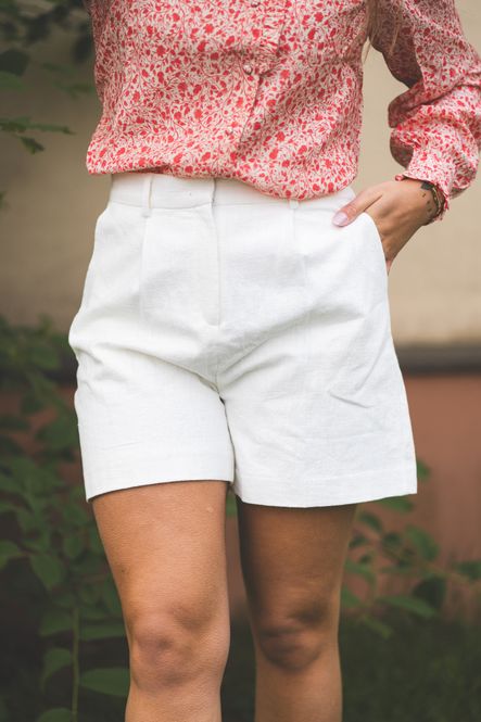 Hovedbilde Sega Ramie Shorts Offwhite 