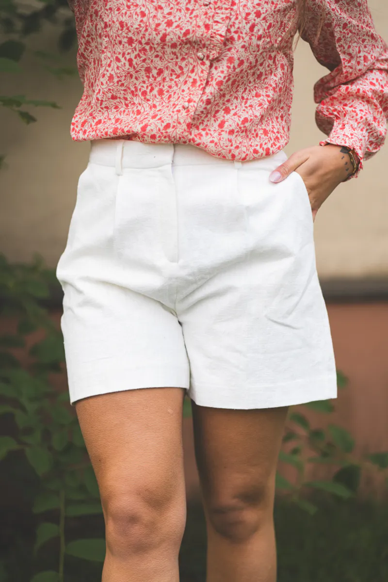 Sega Ramie Shorts Offwhite 