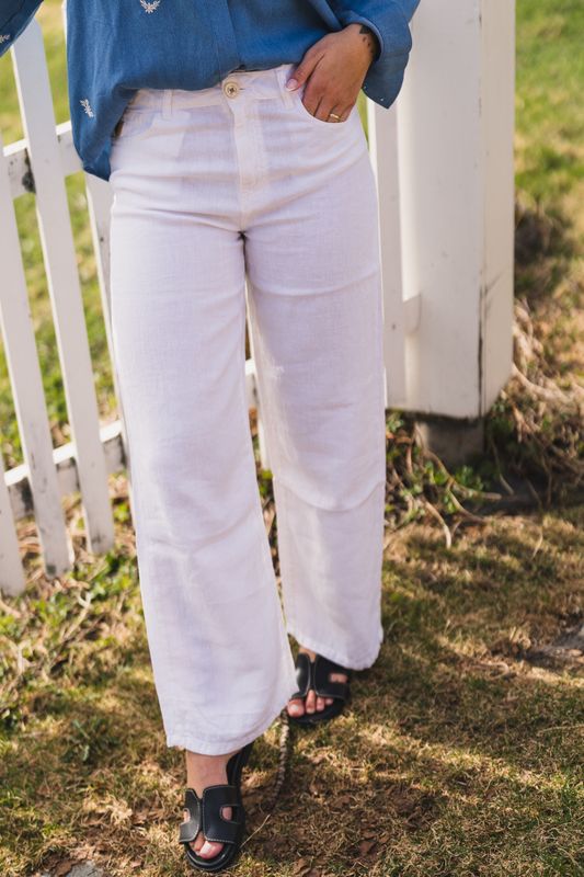 Culotte Linen Summer White 