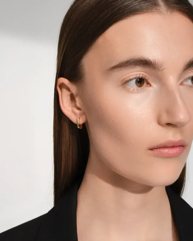 Frame Hoops Small Gold 