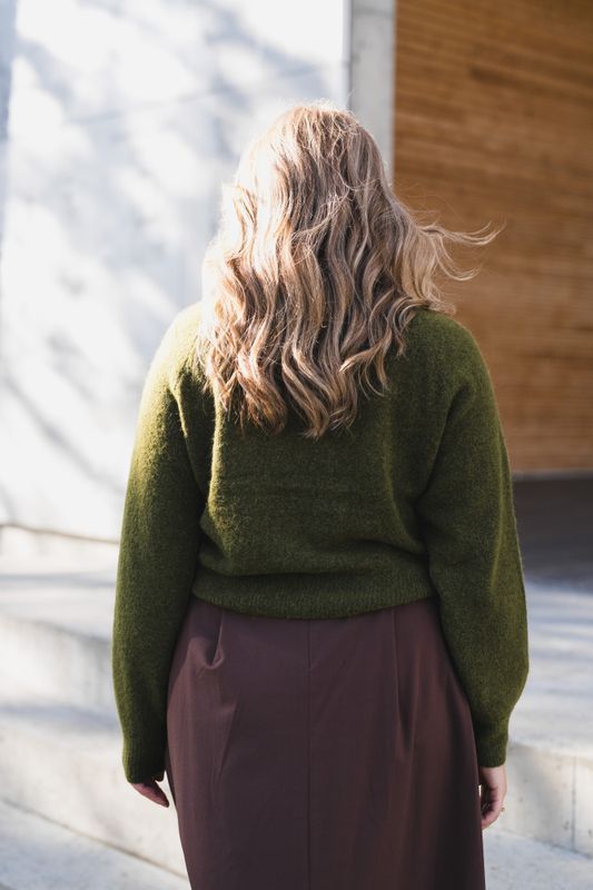 Johi LS Wool Blend Pullover Fir Green 