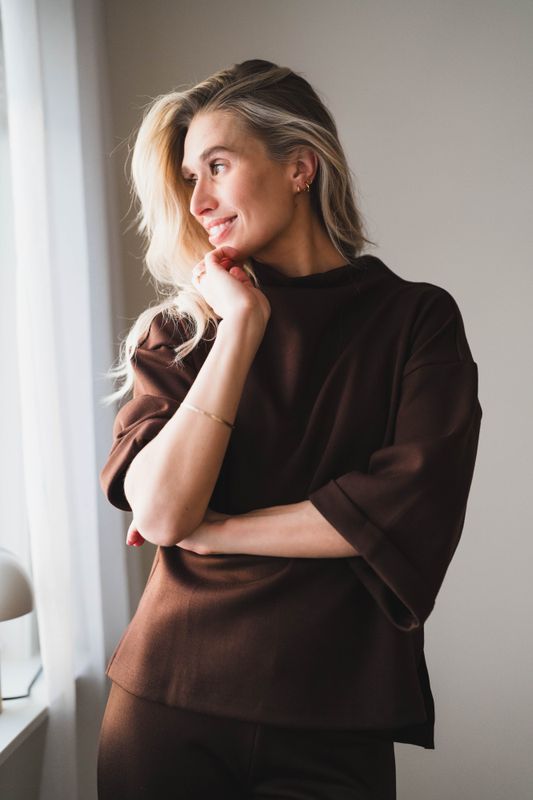 Elle Top Cocoa Brown 
