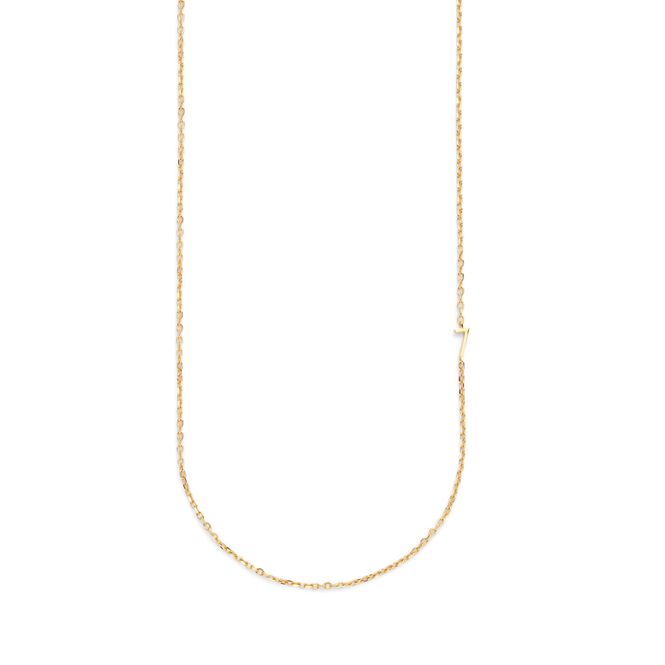 Hovedbilde Small Number Necklace Gold - 40L - 7