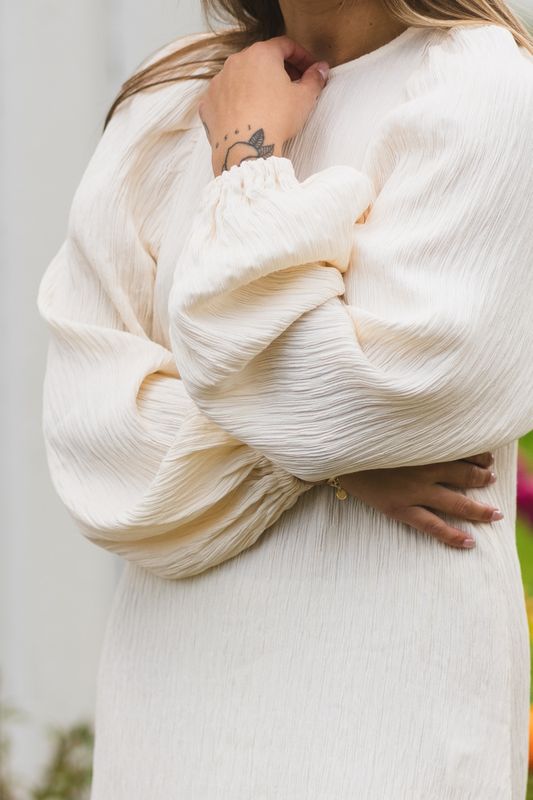 Valeria Crinkled Cream 