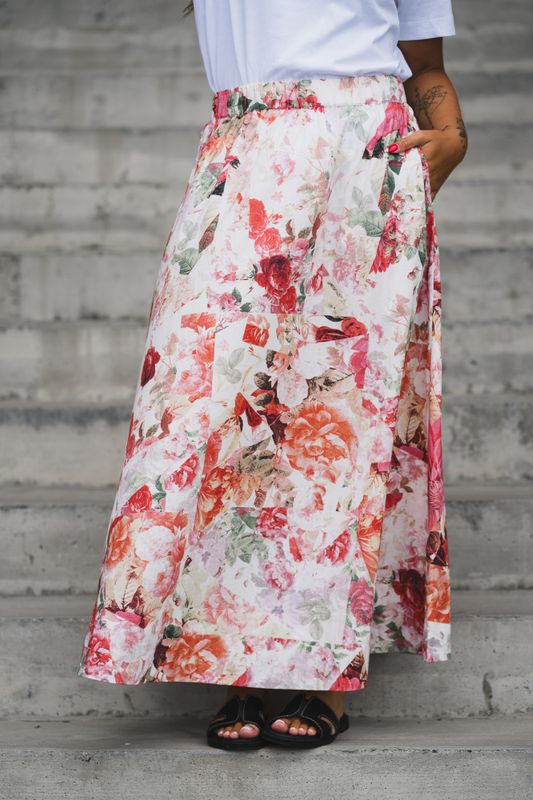 Rosalla HW Long Skirt Pristine Rosalla Print 