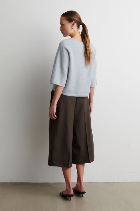 Gabby Knit SS O-Neck Quarry 