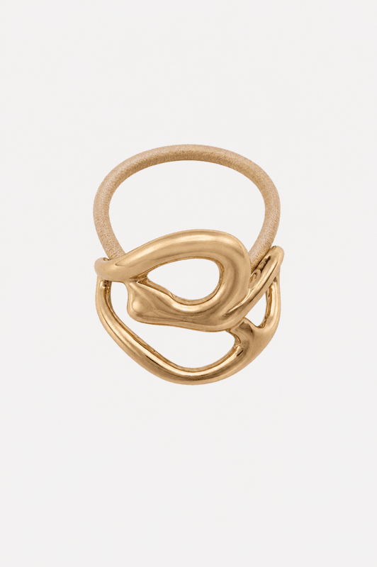 Flow Hair Tie Beige 