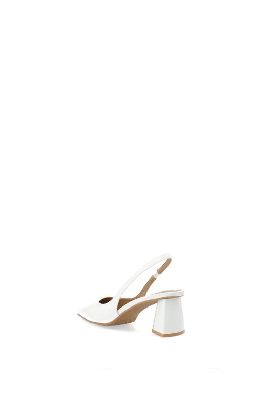 Maralyn Slingback Patent Offwhite 