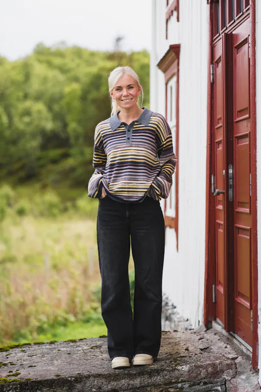 Luna Space Yarn Polo Multicolor