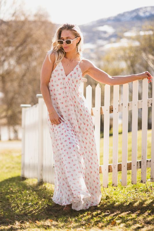 Grazia Flower Dress Offwhite 