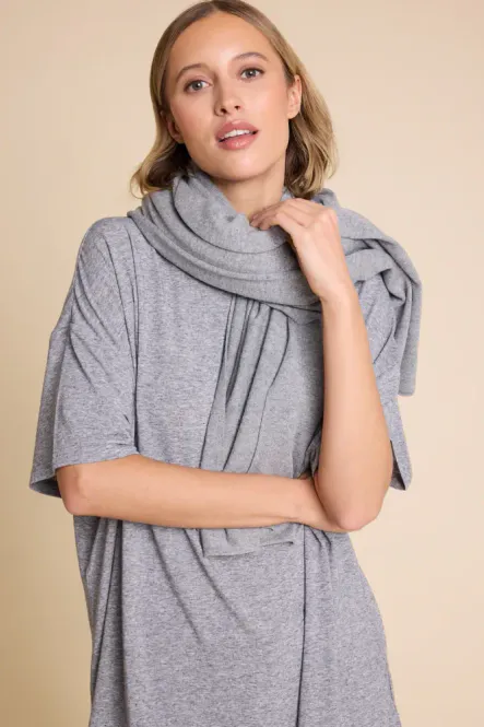Hovedbilde Big Scarf Grey Melange 