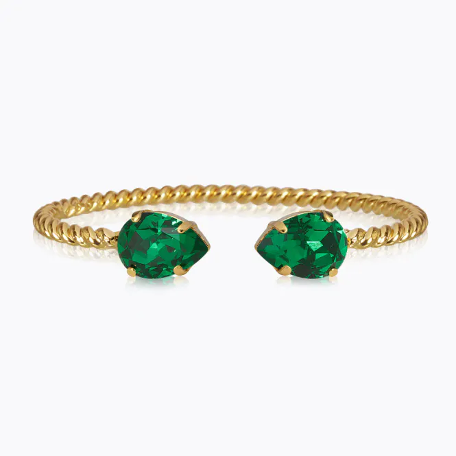 Hovedbilde Mini Drop Bracelet Gold Majestic Green 