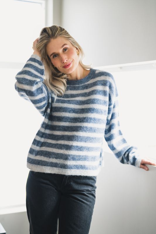 Nenybay Sweater Polar Melange Striped Tornado Melange 