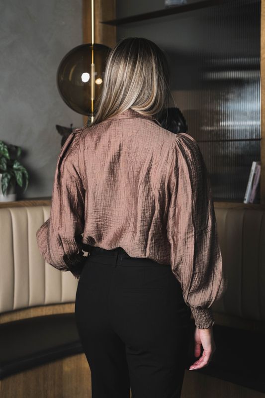 Tassy Collar Blouse Walnut 