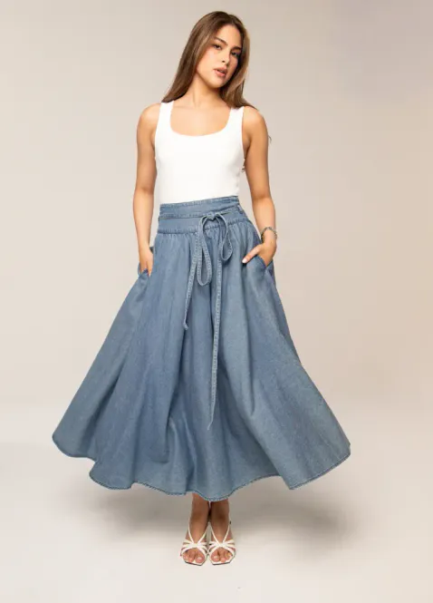 Hovedbilde Astrid Skirt Summer Denim