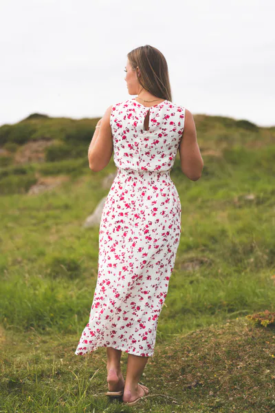 Hovedbilde Falisha SL Dress AOP Rose Red Flower