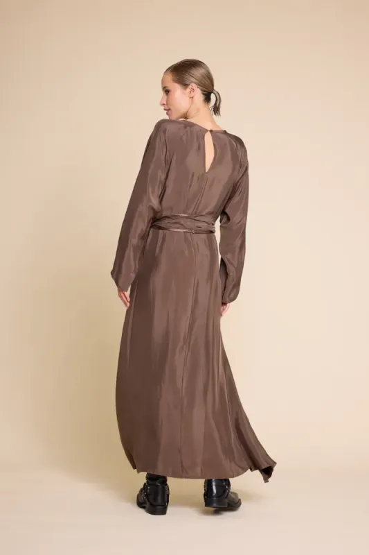 Bridget Long Dress Brown 
