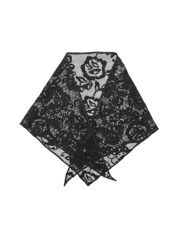 Croflora Triangle Scarf Black 
