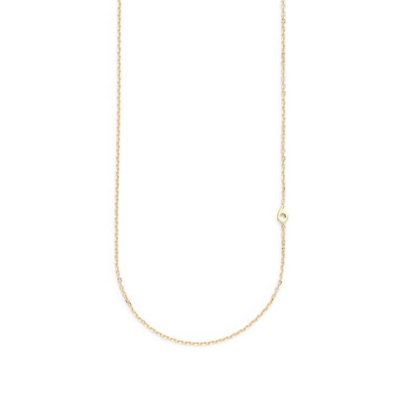 Small Number Necklace Gold - 40L - 6