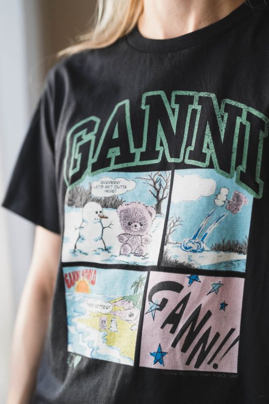 Basic Cotton Jersey Bear Comic Teddy Phantom 