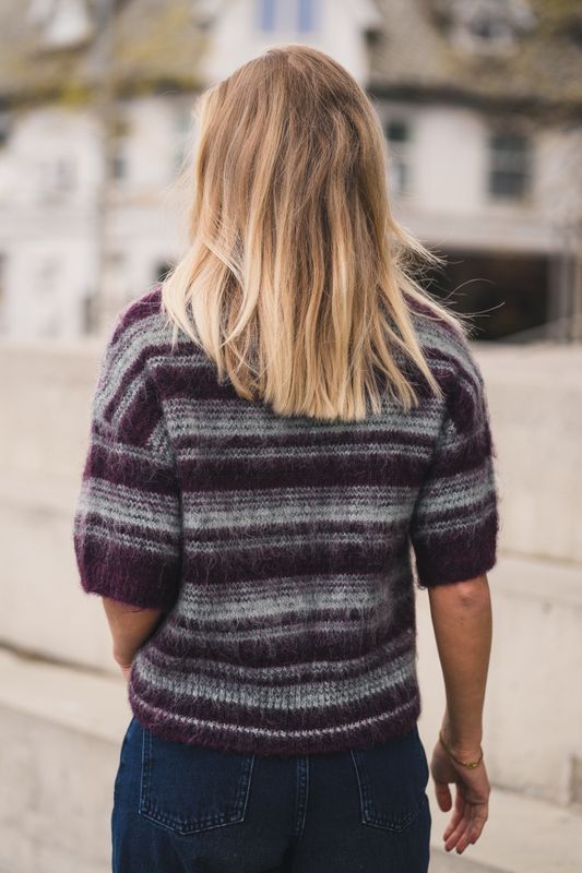 Lycie 2/4 Pullover STP P Purple/H Gray