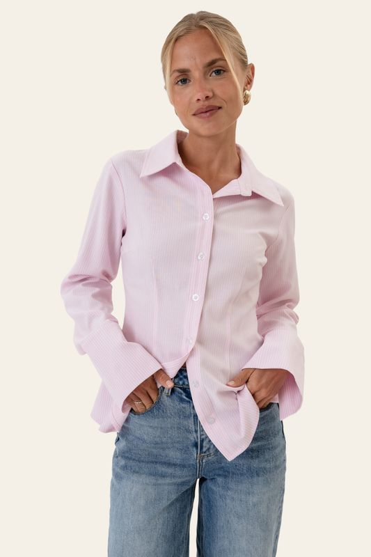 Siljeic Shirt Pink White Stripes