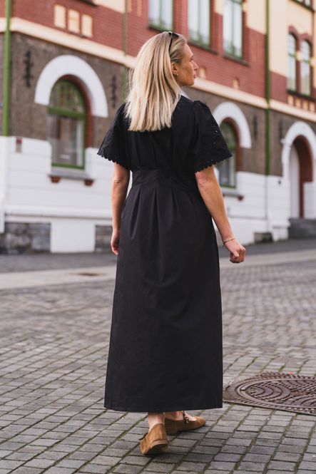 Hovedbilde Poppy Emb Pleat Dress Black 